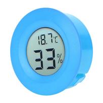 Mini apvalus įleidžiamas skaitmeninis LCD termometras higrometras drėgmės temperatūros matuoklis patalpoms Mėlynas blue