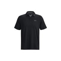 Under Armour Iso Chill Logo Print Short Sleeve Polo Men Tops Black 1377364-001 L