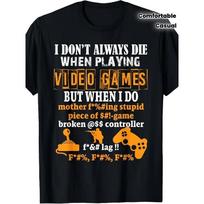 European sizes Men's Retro Gaming T-Shirt Compatible forFunny Video Games Tee with Controller & Iconic Logo Graphics S juoda