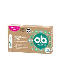 o.b. Organic Mini Tampons - 16 ks Intymioji higiena 16 ks Įklotai ir higieniniai paketai