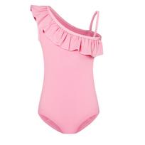 Summer Children's One-piece Casual Fashion High Spring Bathing Suit 160 rožinė