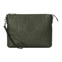 Gucci GG Matelassé Printed Leather Messenger Bag Men bags Dark-Green 696009-AABY7-3346 Printed,Basic Set (Bag+Dust Bag)