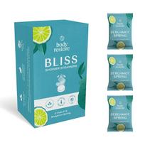 Body Restore Set of aromatic tablets for the shower Bergamot Spring Shower Steamers 3 pcs vonios ir dušo priemonė