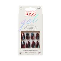 Kiss Artificial nails Gel Fantasy Magnetic - Moonlit Veil 28 pcs dirbtiniai nagai