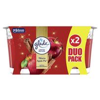 Glade Warm Apple Pie Scented Candle Set 2 x 112ml kvepianti žvakė