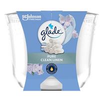 Glade Pure Clean Linen scented candle 204ml kvepianti žvakė