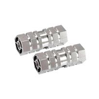 1 Pair Bicycle Bazooka Mountain Bike Rear Wheel Foot Pad Pedal Foot Rest Round Non-Slip Aluminum Pedal Riding Accessories