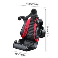 Racing Seat shape Car Phone Holder auto Air Vent mobile phone Clip 360 degree rotatable car cellphone rack for car interior raudona