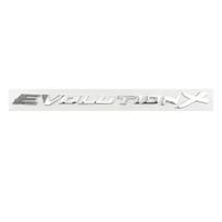 cwwzlm1 3D ABS Letters Evolution X Rear Boot Trunk Emblem Badge Decals Sticker For Mitsubishi EVO Lancer EvolutionX Car Accessories
