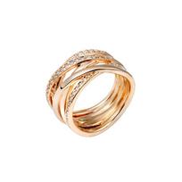 Pandora Intertwined Möbius Strip Rose Gold Ring Women's 180919CZ auksas
