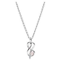 Pandora karoliai Madingas ir išskirtinis dizainas 925 sidabro sintetiniai kubiniai begaliniai brangūs raktikaulio grandinėlės karoliai-50CM F prekės originali dėžutė sidabras