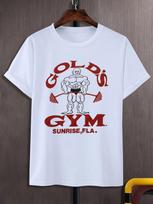 Vintažiniai Golds Gym marškinėliai vyrams Powerhouse 80-ųjų raumenų marškinėliai JAV Tampomi Pasaulio Reti 2XL