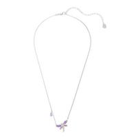 Swarovski Ariana Grande Dragonfly Crystal Necklace Women's Purple/Silver 5737383 sidabras