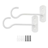 Duty 6 Inch Black Plant Hanger Hooks Ceiling Mount Brackets For Hanging Baskets Flower Pots Indoor Outdoor Garden Decor