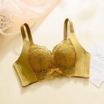 Sexy Women Push Up Bras Adjustable Wire Free Lace Underwear Floral Lingerie Wife Gifts 34/75AB beige