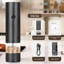 Įkraunamas automatinis elektrinis pipirų ir jūros druskos malūnėlis virtuvės ir restorano naudojimui