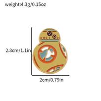 60 Star Wars Metal Badges Yoda Robot Alien Alloy Brooch Accessories Pins Backpack Accessories