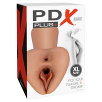 PDX PLUS PICK YOUR PLEASURE STROKER XL BROWN