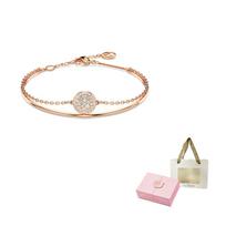 Swarovski Sublima soft bangle F-Pink Double-Open Magnetic Gift Box rožinio aukso spalvos