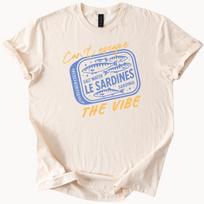 Cant Escape The Vibe Le Sardines Sardinia Graphic T Shirt Salt Water Fish Portugal Inspired Beach Summer Tee 100