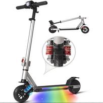 Sulankstomas vaikams elektrinis paspirtukas VANKEL S31 150W variklis 25.2V 5Ah baterija Didžiausias nuotolis 10–15 km Didžiausia apkrova 50 kg 6.5 colio ratai E-paspirtukas sidabras