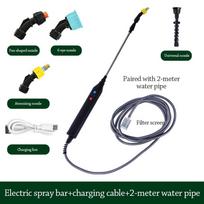 USB Rechargeable Electric Sprayer Water Proof High-Pressure Sprinkler Portable Garden Sprinkler 2m Water Pipe