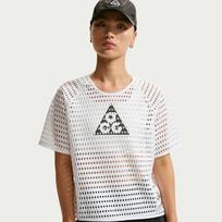 Nike ACG Bėgimo marškinėliai Moteriški Balti/Anglies Juodi Apvalia Kaklo Vidutinio M