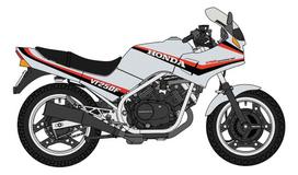 Hasegawa Honda VT250F 1984 Silver Color Plastic Model Kit 21771 1/12 (MC08) (Motorcycle)