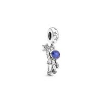 Pandora Stars and Sea Series DIY Pendant 925 Silver Bracelet Women's Style Astronaut Traveling the Galaxy Reaching for the Stars Pendant sidabras