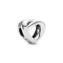 Pandora Knotted Heart Charm 925 Silver Jewelry Accessories Women's 798081 sidabras