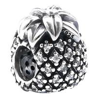Pandora Ananaso formos sidabriniai cirkonio papuošalų aksesuarai unisex poros stiliaus sidabriniai 791293CZ sidabras