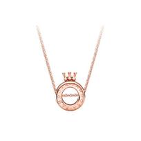 Pandora Magnificent Crown Necklace Women's Rose Gold B801541-45 auksas