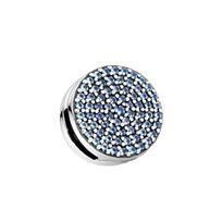 Pandora Reflexions series pavé gemstone fixed buckle women's blue 797583C01 mėlyna