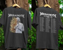 Megadeth World Tour 2026 T-shirt L gray