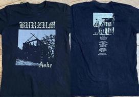 Naujas 2007 m. 1Burzum Aske Norvegijos juodojo metalo grupės dvipusiai marškinėliai S