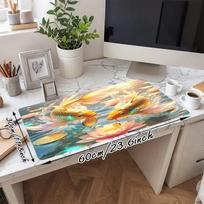 1PC fish money Oversized Mouse Pad - Non-Slip Rubber Base Perfect for Office School Esports Home Decor Desk Mat 241A 30cmx60cm(11.8x23.6inch)