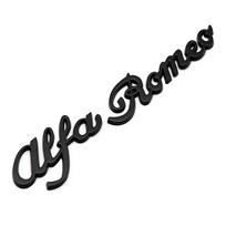 ZOPJT1 Car Exterior Styling 3D Sticker Auto Body Emblem Accessories For Alfa Romeo 146 147 155 156 159 Stelvio Giulia Giulietta Mito GT juoda