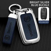 AHUN5 For Skoda Octavia A5 A7 Fabia Superb Kodiaq Karoq Keychain Accessories Car Flip Remote Key Fob Case Cover Protector Shell Bag
