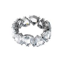 Swarovski Millenia Bracelet Triangular Cut Crystal Rhodium Plated Women's White 5599194 balta