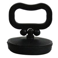 Black 51mm Rubber Drain Stopper With Loop Handle PP Basin Sink Cover For Bathroom Washbasin Waste Water Sealing Tool
