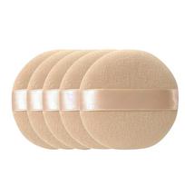 5 Pcs Powder Puffs,Face Powder Puff Soft Women Beauty Cosmetic Makeup Sponge Puffs Tools One Size beige