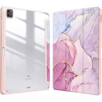 For iPad Pro 2024 Leather Case with Acrylic Pencil Holder for iPad Air 11 Protective Cover 13 Colorful Design Transparent Slot iPad Air11 2024