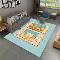 Retro Game Console Boy Gaming Room Carpet Soft Floor Mat Non Slip Rug for Home Living Room Children Bedroom Sofa Doormat Decor 40x60cm