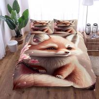 Victorian William Morris Fox Duvet Cover Set King Queen Double Full Twin Single Size Bed Linen Set EU Single(135*200cm)3pcs