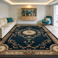 Green European Luxury Flowers Washable Carpet Decoration Bedside Living Room Fluffy Rug Large Area Non-slip Coffee Tables Mats 50X80cm