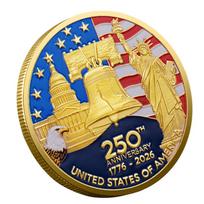 1776–2026 Amerikos laisvės moneta su varpo dizainu Nepriklausomybės memorialo moneta auksas