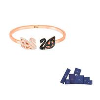 Swarovski FACET SWAN Dirbtinio Krištalo Apyrankės Moteriškos Rožinio Aukso S-Original brand box rožinio aukso spalvos