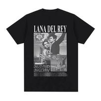 Dainininkės Lana Del Rey Spausdinti Marškinėliai Madingi Hip Hop Vyriški Moteriški Marškinėliai Streetwear Harajuku Trumpomis Rankovėmis Marškinėliai Unisex Vasariniai Marškinėliai 4XL