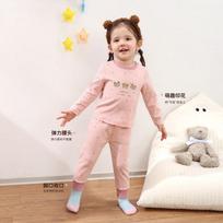 LUSON Baby Girls' Cartoon Print Two-Piece Pajama Set 110