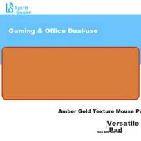 Lingshe (LINGSHE) Mouse Pad, 800*300*3mm, FPS Gaming Specific, Extra Large Size, Precision Edge-Locked E-Sports Mouse Pad, Desk Mat, CSGO Amber Gold